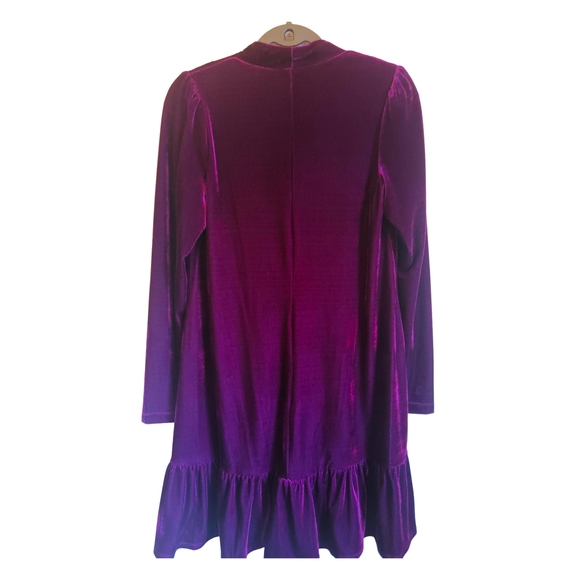 Taylor Deep Purple Long Sleeve Dress - Picture 2 of 5